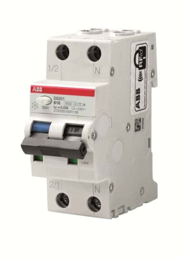 FI/LS-Schalter Abb DS201A-B16/0,03 A30 6kA - 1P+N - Typ A | ABB