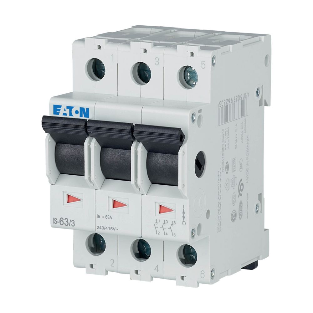Eaton Hauptschalter IS-63/3 Hauptlasttrennschalter 3p, 400V, 63A , 276276 | Eaton