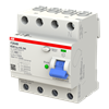ABB F204 B-63/0,3 Allstromsensitiver FI-Schutzschalter, Typ B, 4-polig, 63 A, 300 mA – Allstrom sensibel, stoßfest, zuverlässiger Personenschutz