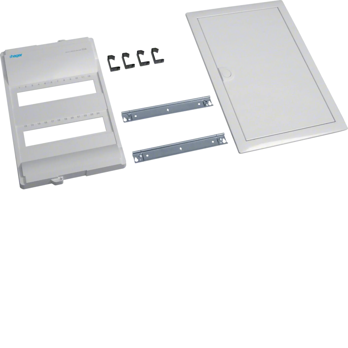 Ausbaupaket, Volta, 2x12PLE, UPV/HWV, für Reihenklemmen | Hager