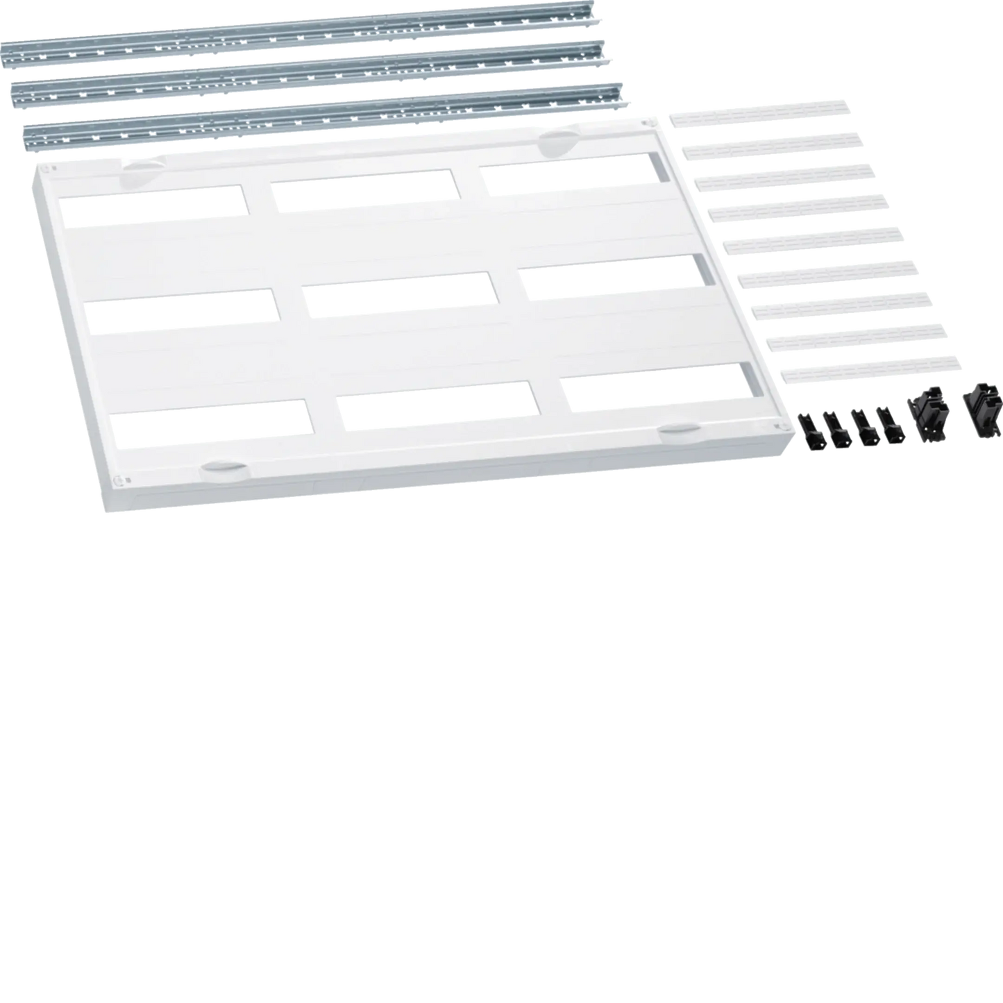 Bausatz, universN, 450x750mm, für Reiheneinbaugeräte waagerecht, 9x12 PLE | Hager