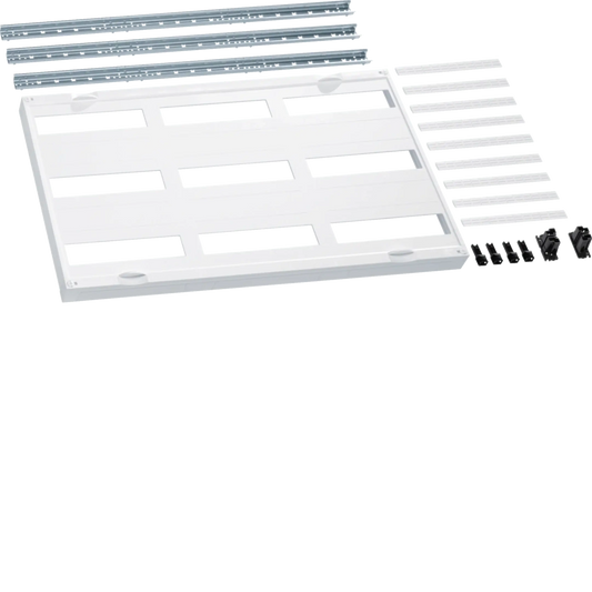 Bausatz, universN, 450x750mm, für Reiheneinbaugeräte waagerecht, 9x12 PLE | Hager