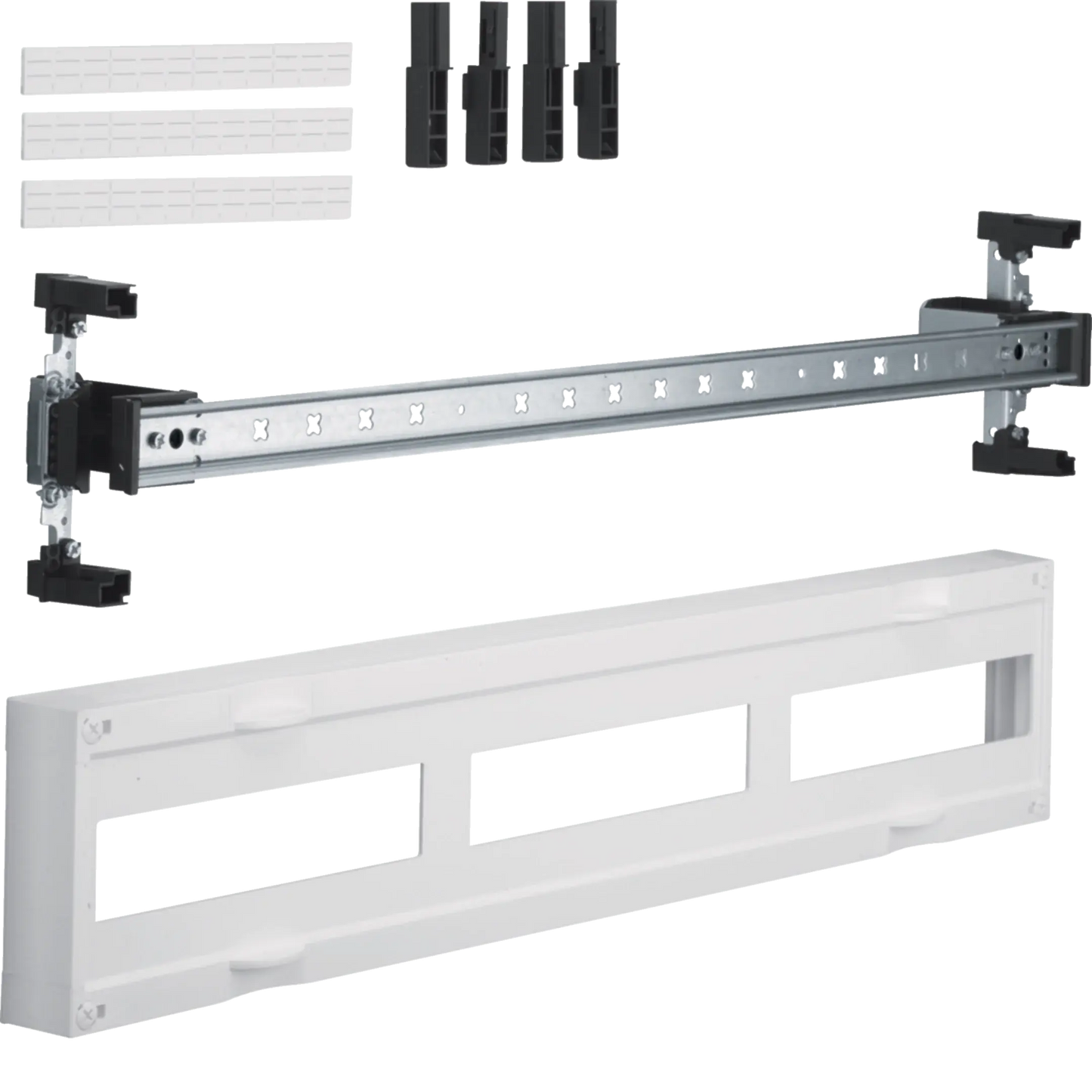 Baustein, universN, 150x750mm, für Reiheneinbaugeräte waagerecht, 3x12 PLE | Hager