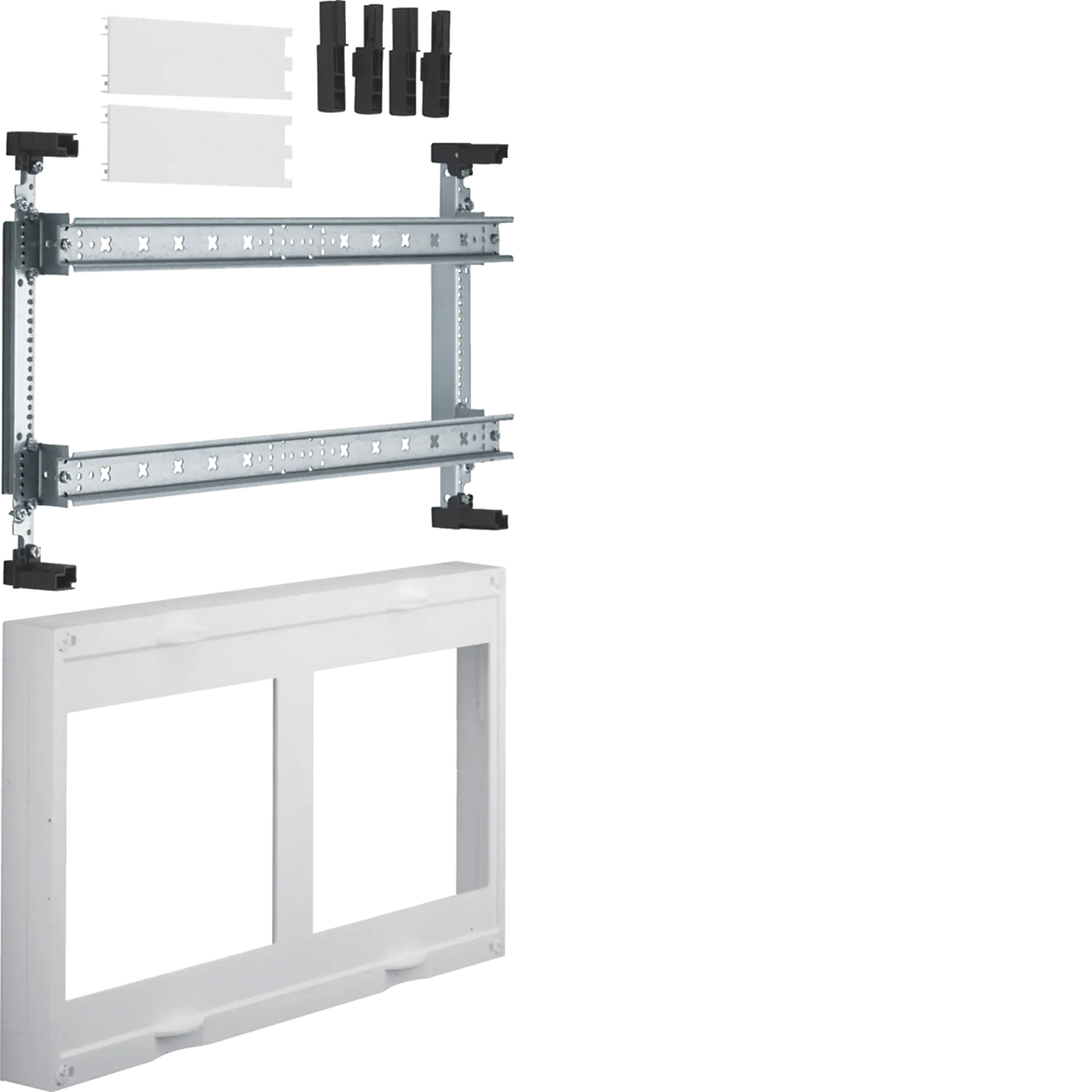 Baustein, universN, 300x500mm, für 4 Trenner NH00 (8 NH000) auf Hutschienen | Hager