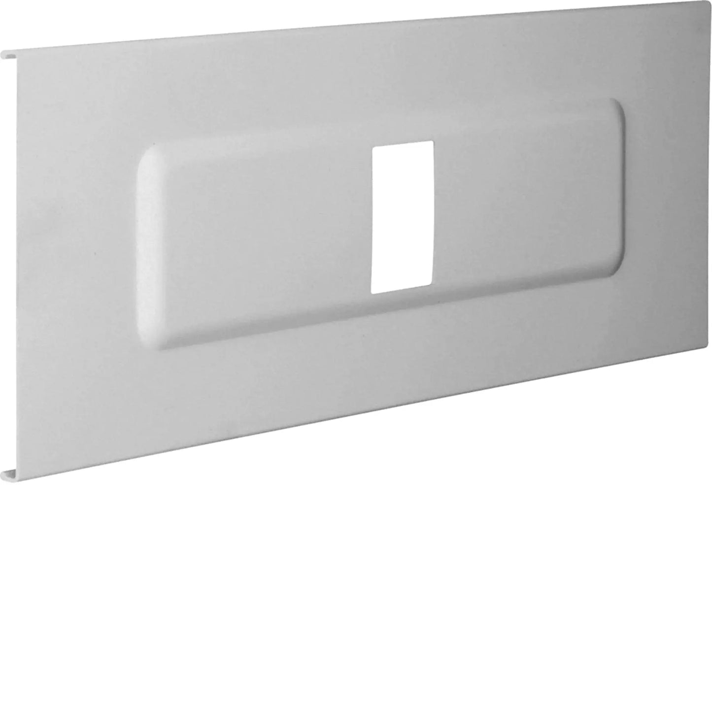 Blende Automateneinbaueinheit 4-fach aus PVC zu FB Oberteil 190mm steingrau | Hager