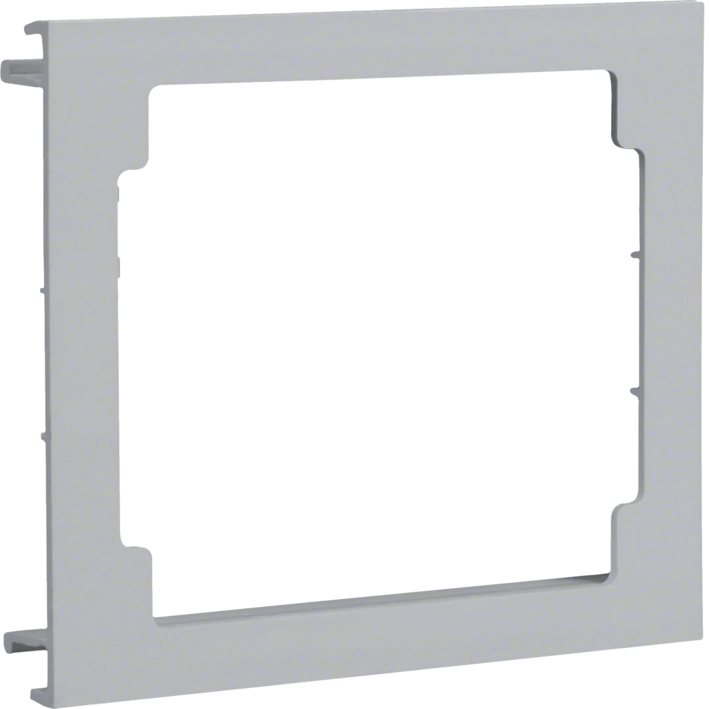 Blende CEE-Steckdose aus PVC zu Brüstungskanal BR Oberteil 100mm lichtgrau | Hager