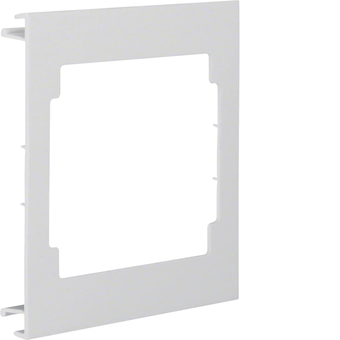 Blende CEE-Steckdose aus PVC zu Brüstungskanal BR Oberteil 120mm lichtgrau | Hager