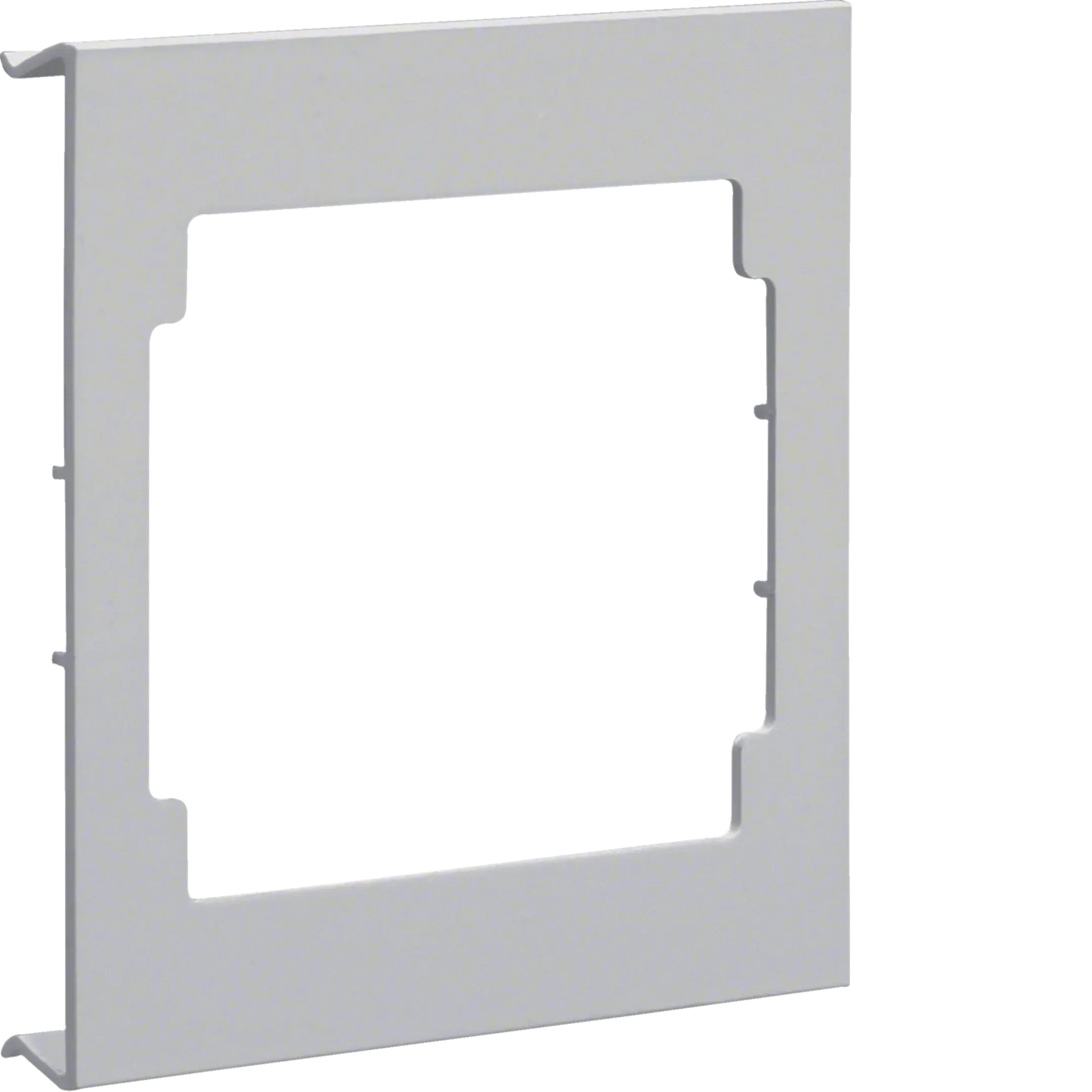 Blende CEE-Steckdose aus PVC zu Brüstungskanal BRA/S Oberteil 120mm lichtgrau | Hager