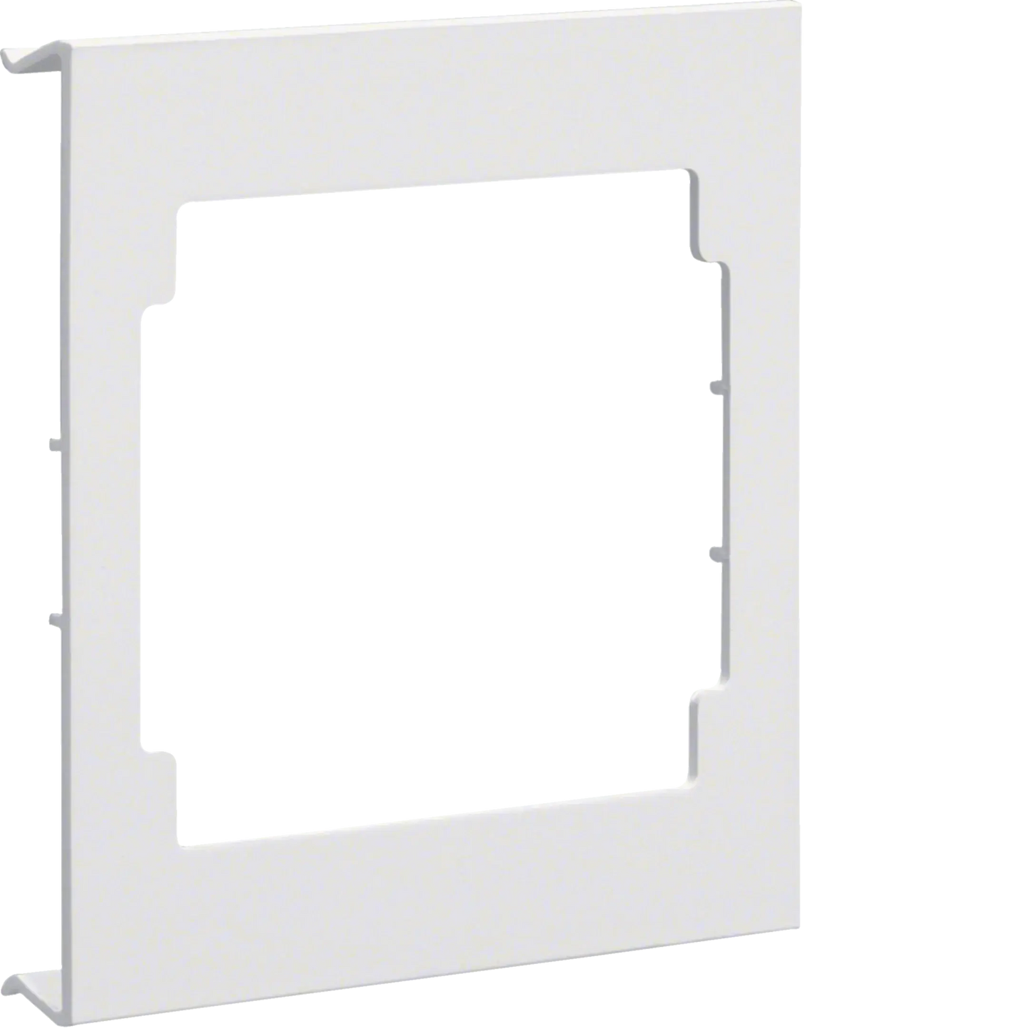Blende CEE-Steckdose aus PVC zu Brüstungskanal BRA/S Oberteil 120mm verkehrsweiß | Hager