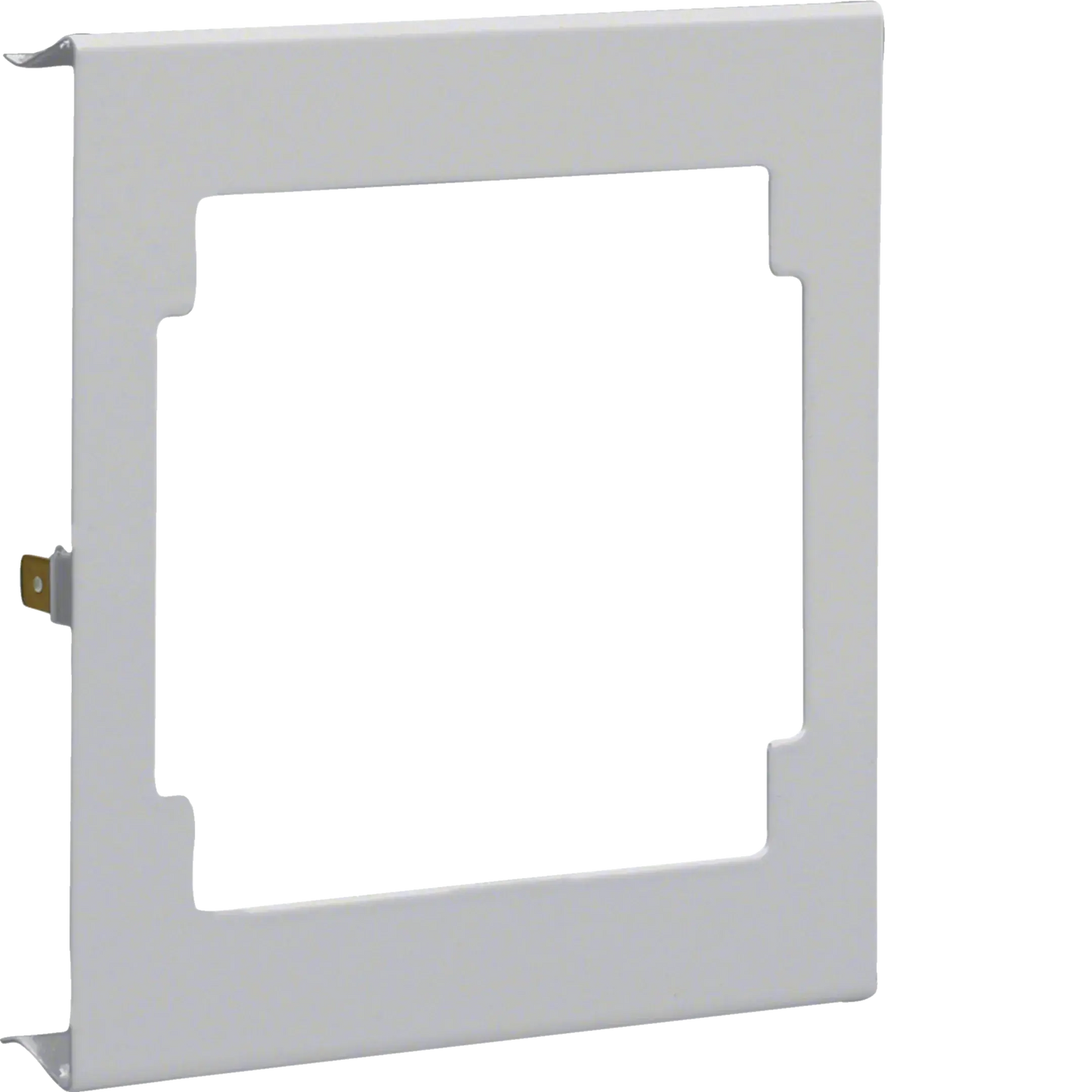 Blende CEE-Steckdose aus Stahlblech zu BRS Oberteil 120mm lichtgrau | Hager