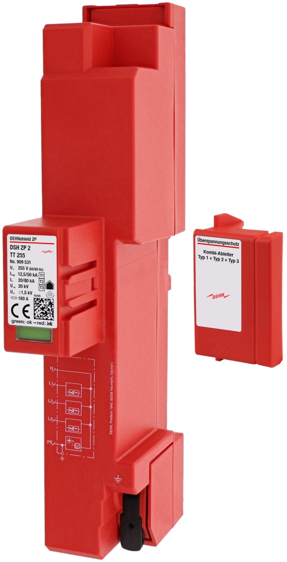 Dehn Kombi-Ableiter Typ1+2 DEHNshield DSH ZP B2 TT 255 für TT/TN-S - Ismailkar