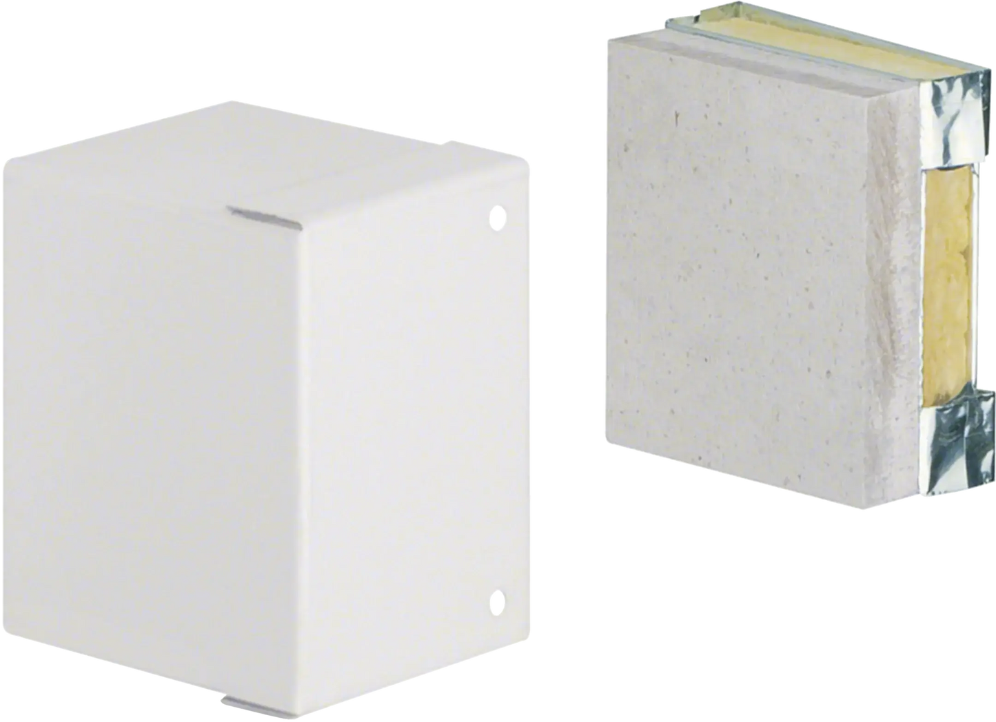 Endstück zu Brandschutzkanal FWK 3E Funktionserhalt E30 50x60mm verzinkt | Hager
