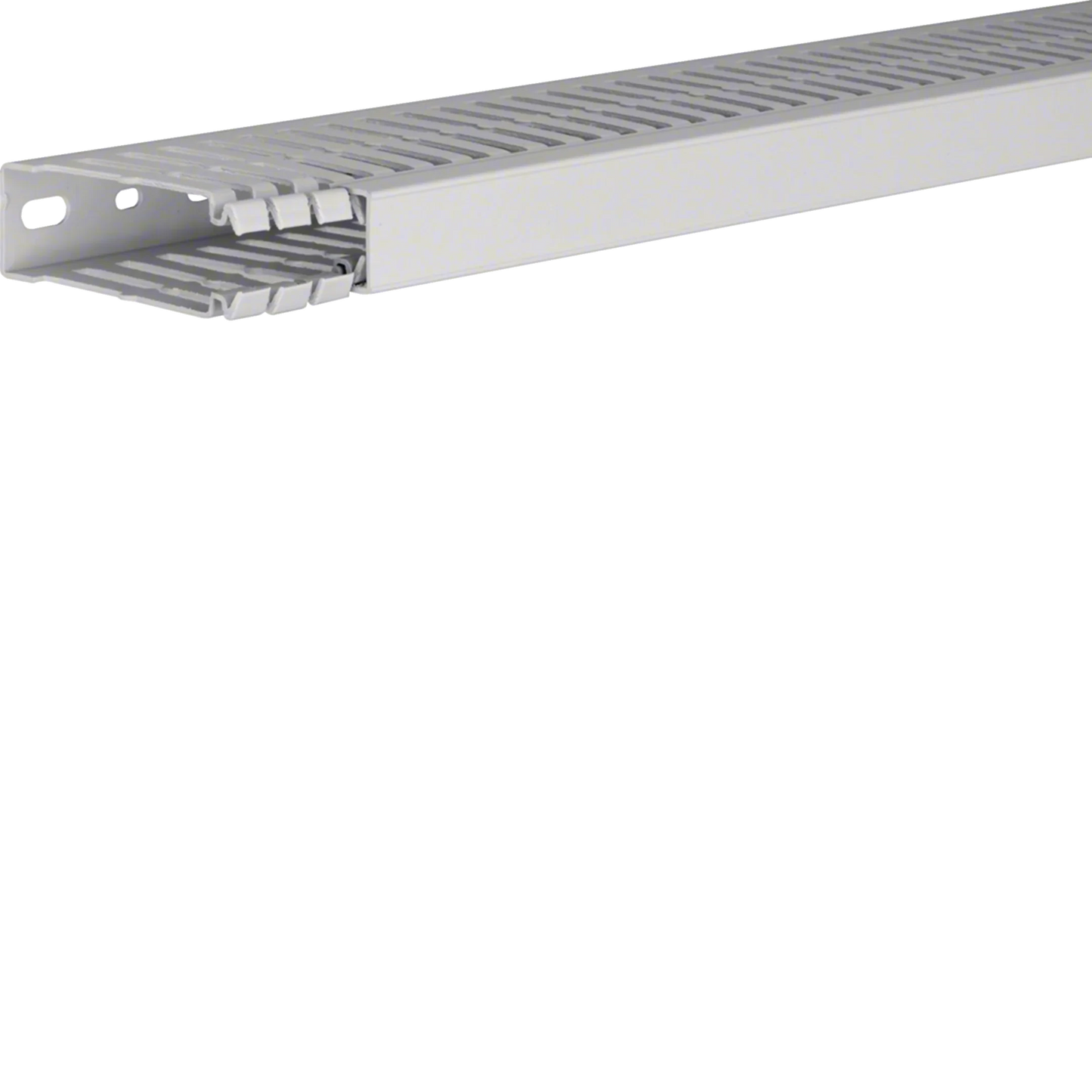 Verdrahtungskanal aus PC/ABS halogenfrei zu HA7 80x25mm lichtgrau | Hager