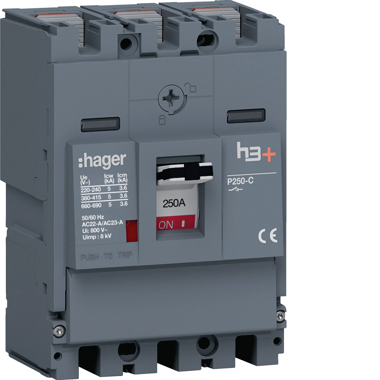 Lasttrennschalter h3+ P250 3 polig 250A FTC | Hager