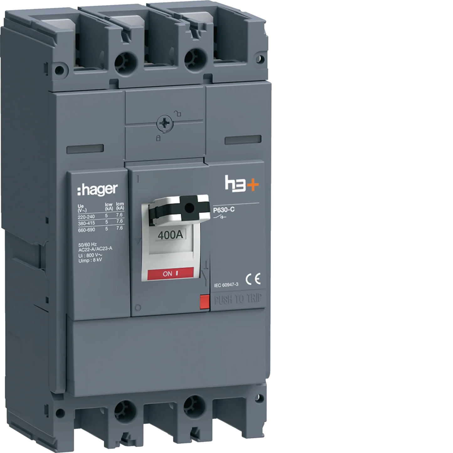 Lasttrennschalter h3+ P630 3 polig 400A FTC | Hager