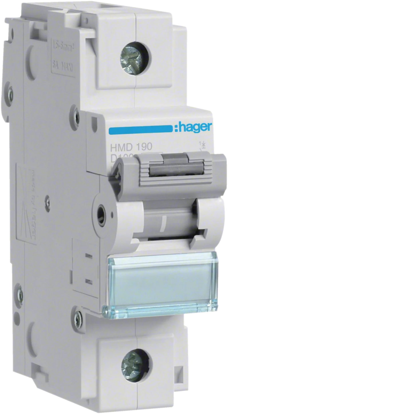 Leitungsschutzschalter 1 polig 15kA D-Charakteristik 100A 1.5 Module | Hager