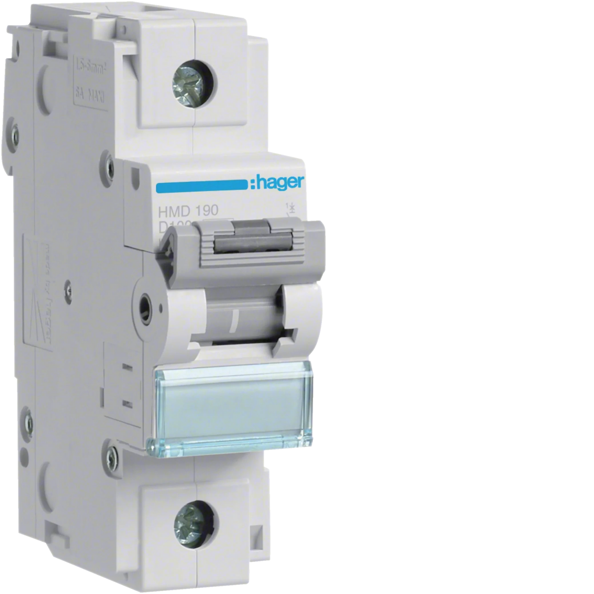 Leitungsschutzschalter 1 polig 15kA D-Charakteristik 100A 1.5 Module | Hager