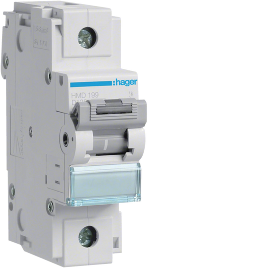 Leitungsschutzschalter 1 polig 15kA D-Charakteristik 125A 1.5 Module | Hager