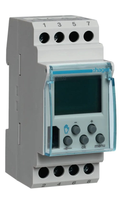 Hager Wochenschaltuhr EG103E 1W/16A 2PLE digital - Ismailkar
