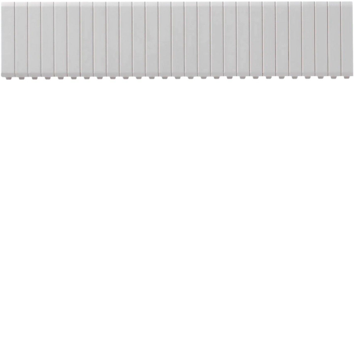 Abdeckstreifen, univers, 24 Module, RAL9010 | Hager