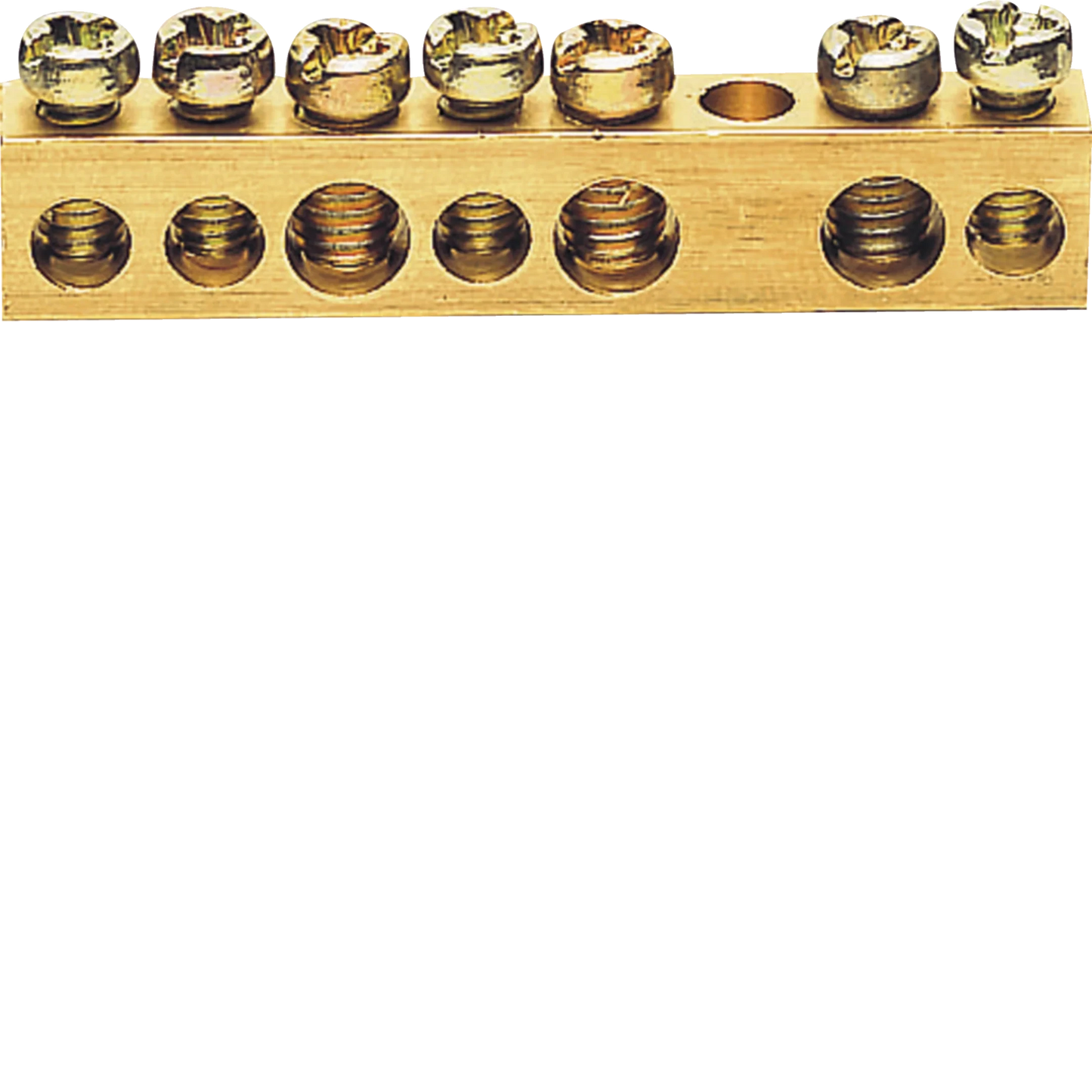Messingschienenklemme, 49mm, 4x10mm² - 3x16mm², ohne Montagesockel | Hager