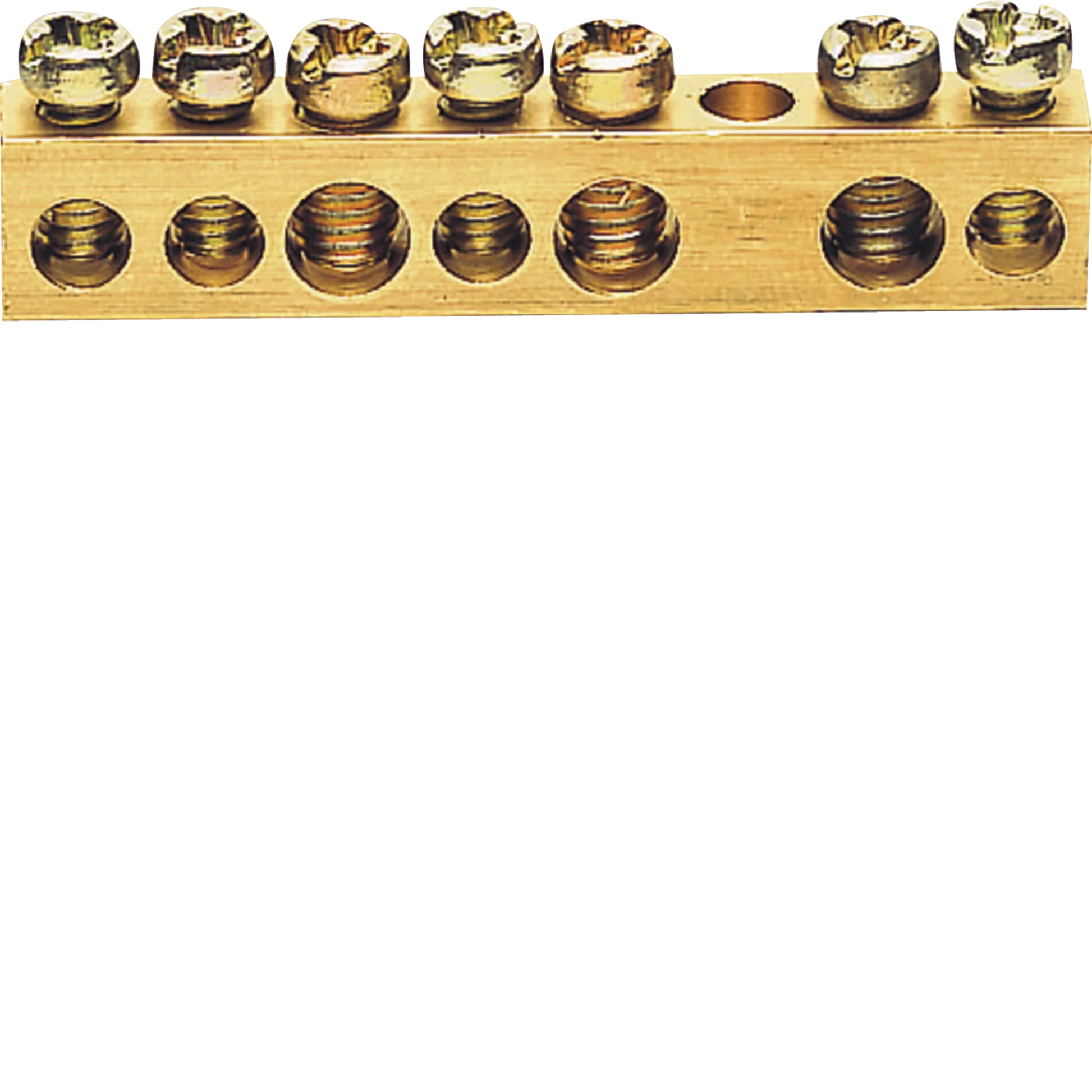 Messingschienenklemme, 49mm, 4x10mm² - 3x16mm², ohne Montagesockel | Hager