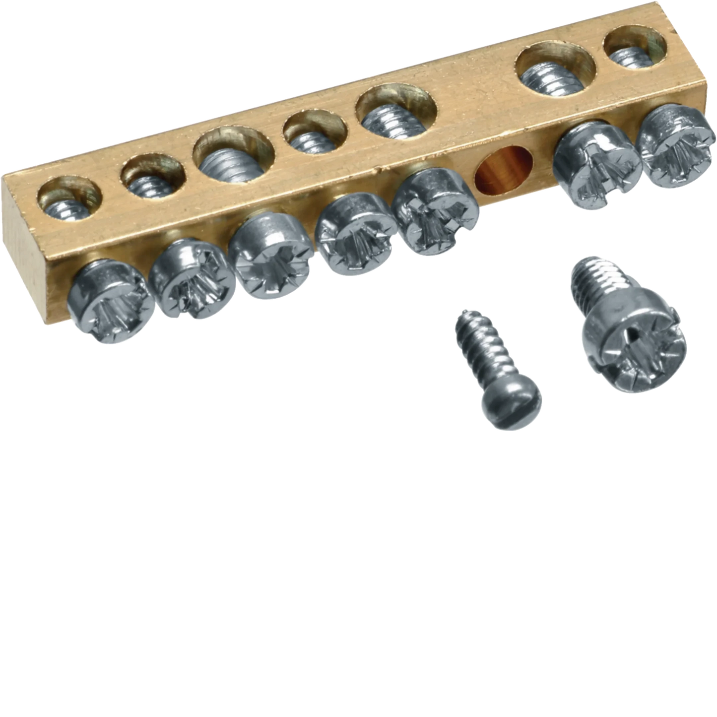 Messingschienenklemme, 49mm, 4x10mm² - 3x16mm², ohne Montagesockel | Hager