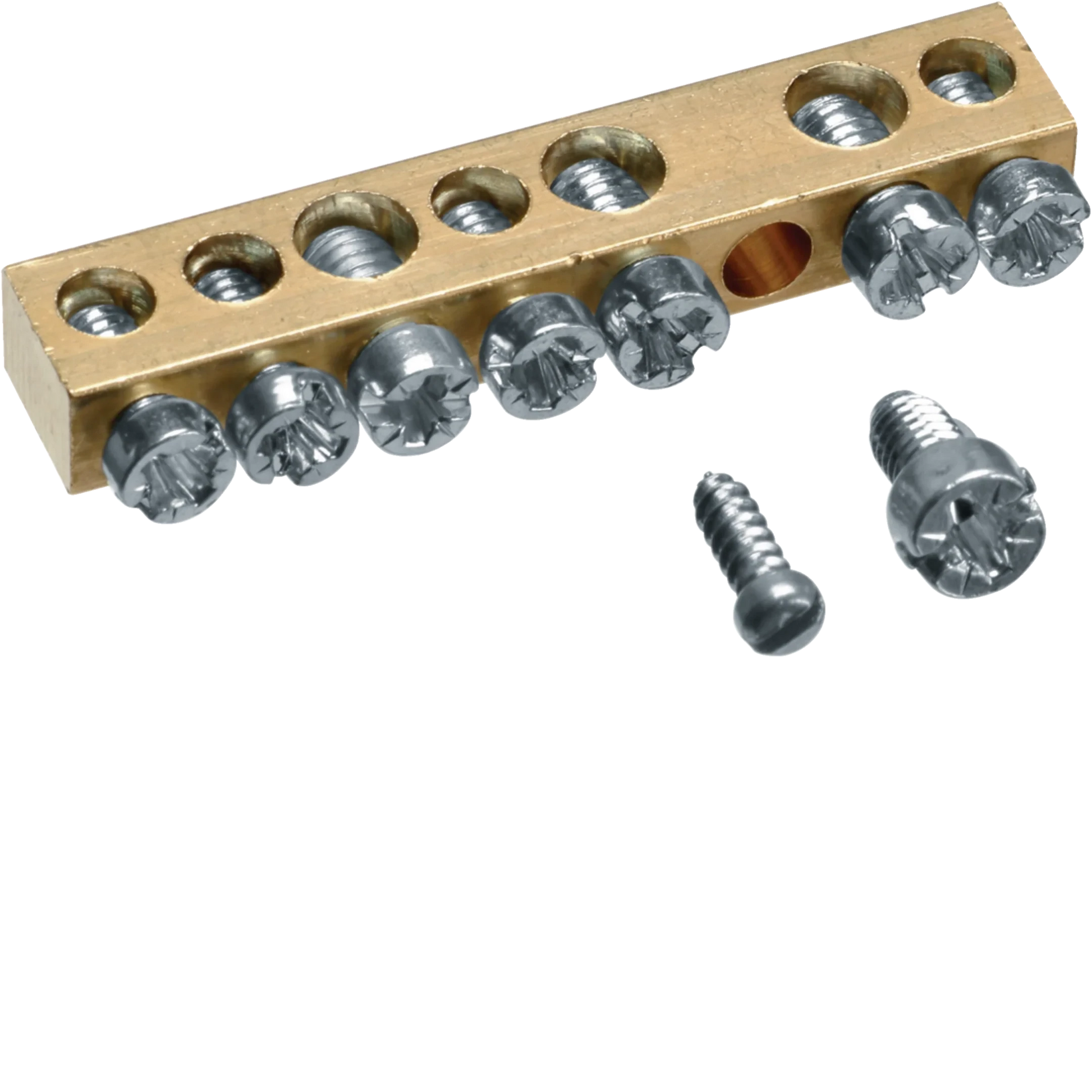 Messingschienenklemme, 49mm, 4x10mm² - 3x16mm², ohne Montagesockel | Hager