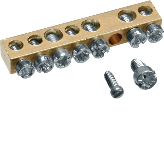 Messingschienenklemme, 49mm, 4x10mm² - 3x16mm², ohne Montagesockel | Hager