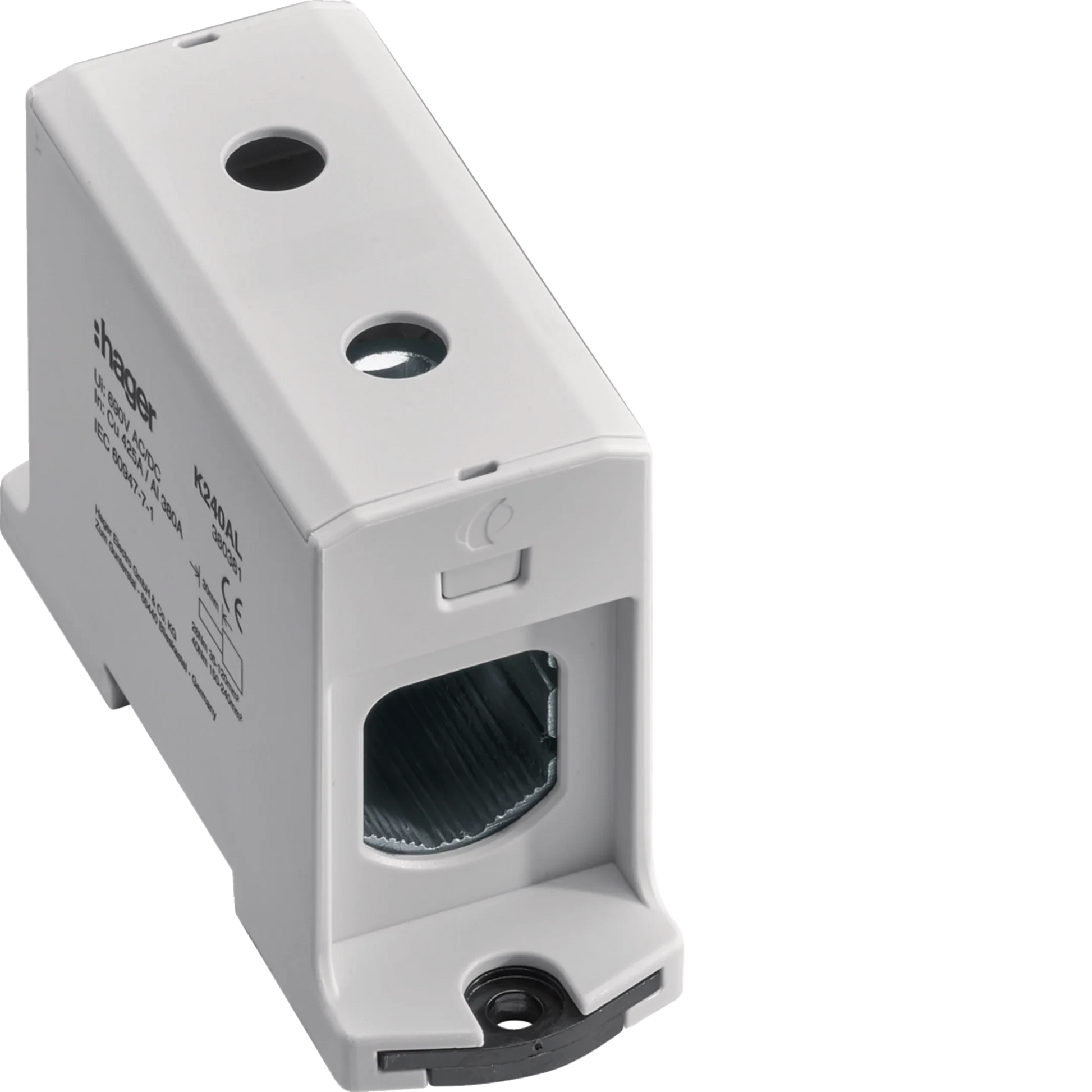 Anschlussklemme für Aluminium und Kupferleitungen, 35mm²-240mm², grau | Hager