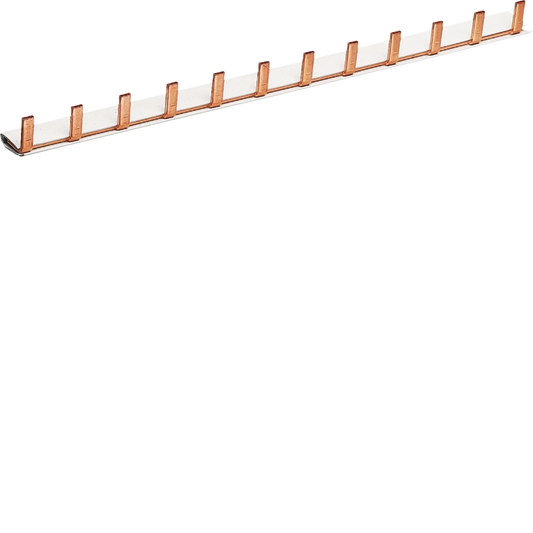 Phasenschiene 1 polig mit Stiftanschluss 10mm² 63A 12 Module | Hager