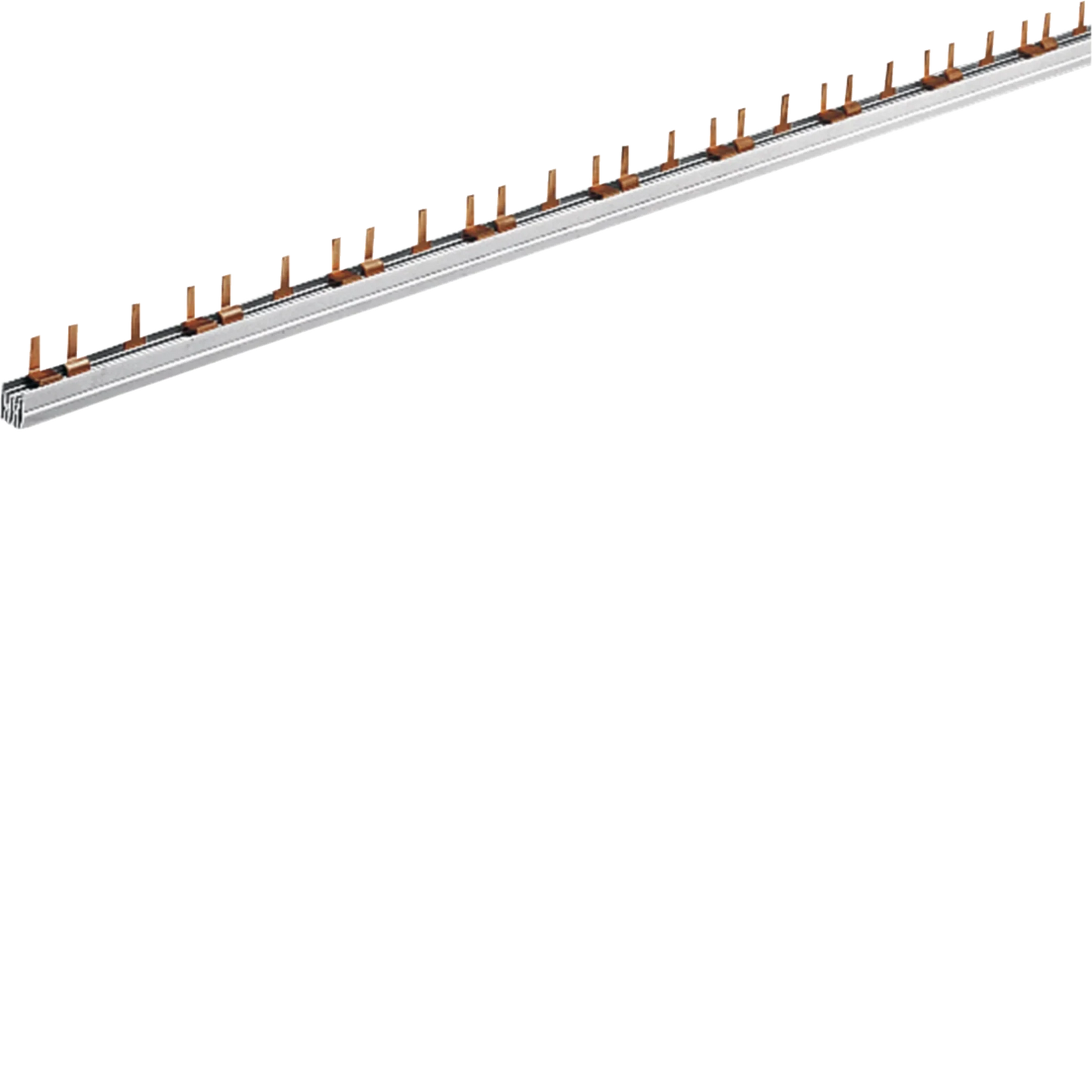Phasenschiene 3 polig mit Stiftanschluss 10mm² 63A 39 Module | Hager