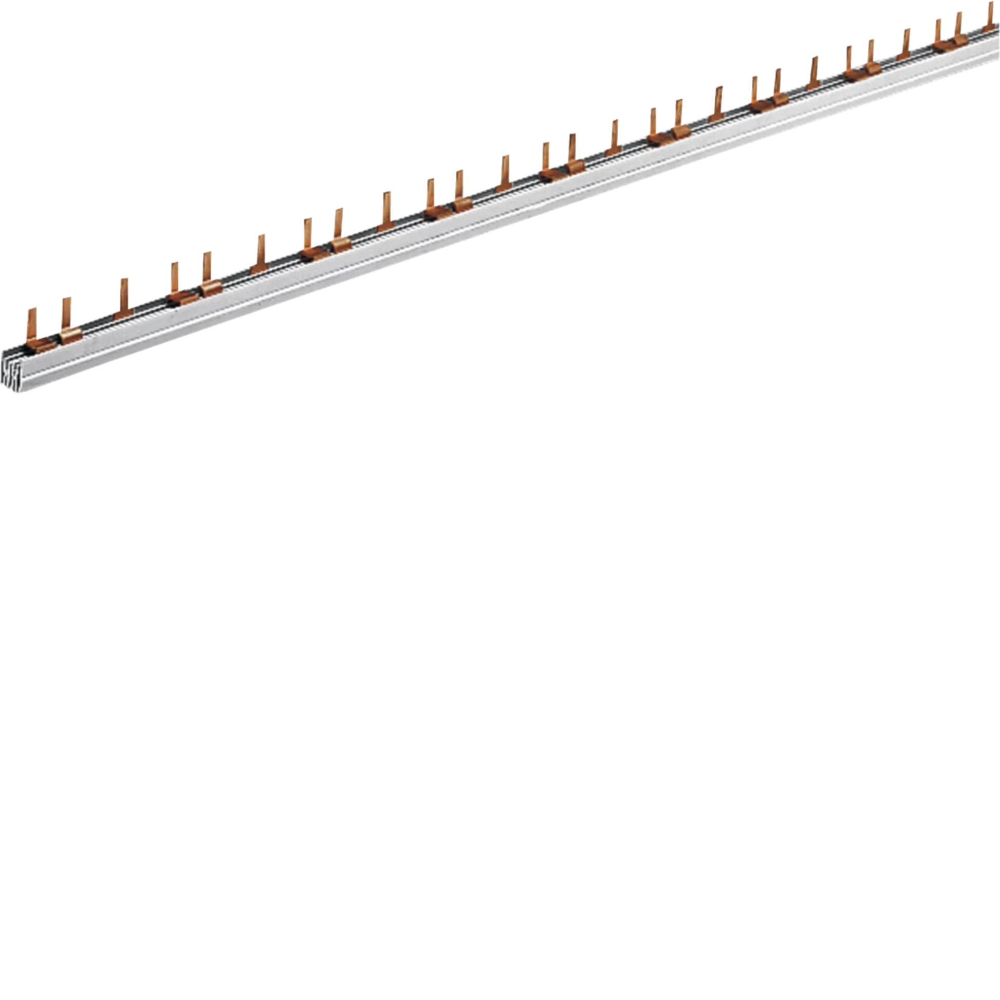Phasenschiene 3 polig mit Stiftanschluss 10mm² 63A 39 Module | Hager