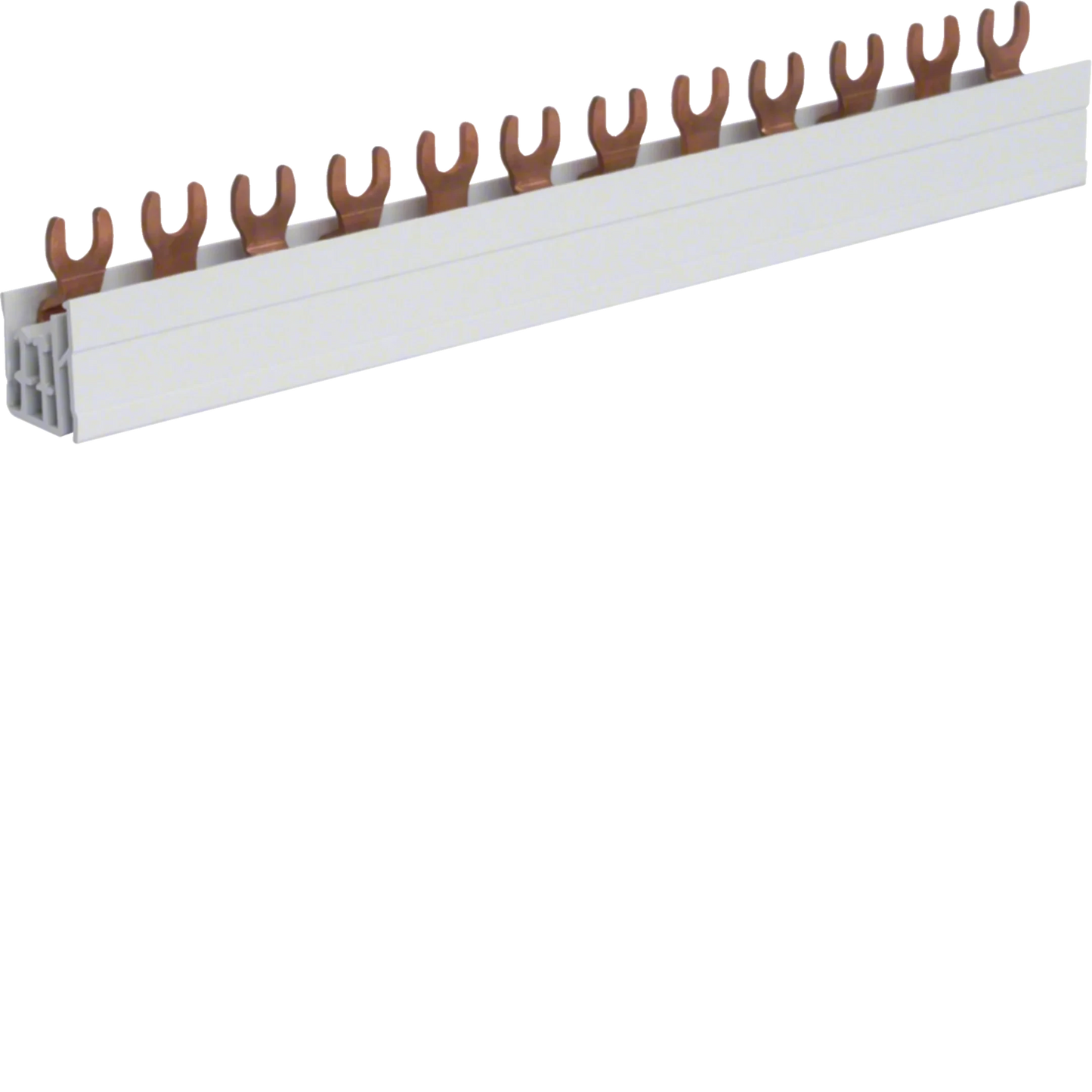 Phasenschiene 3 polig mit Gabelanschluss 10mm² 63A 12 Module | Hager