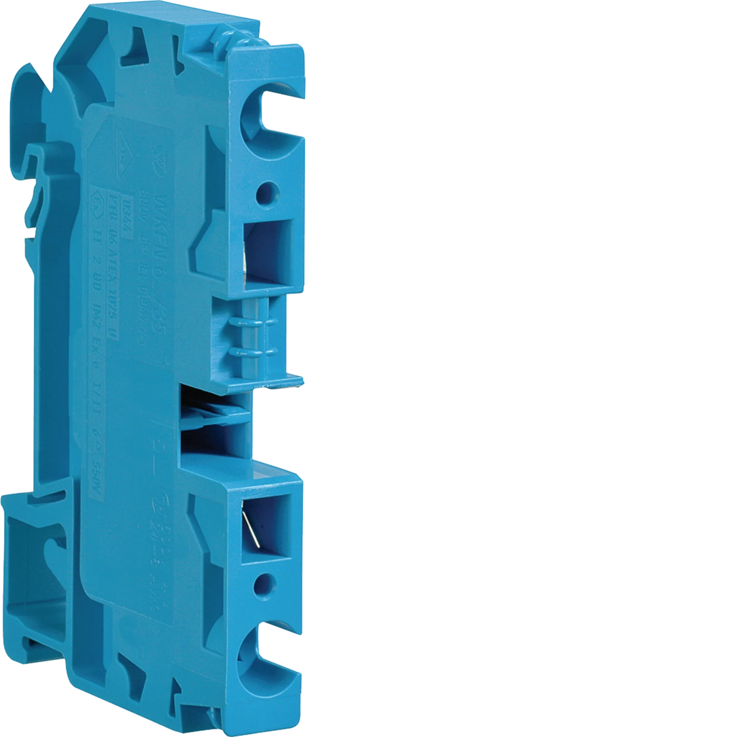 Durchgangsklemme 6mm²-Neutral, 800V-41A, 2 Anschlüsse, Stecktechnik
