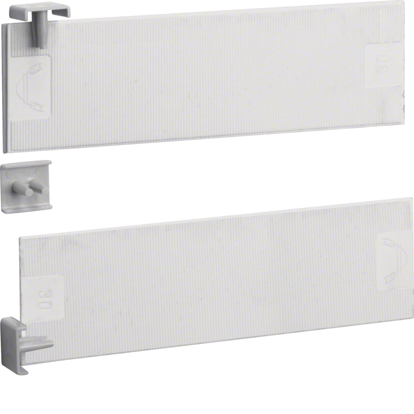 Endkappen, 2-polig, Satz = 10 Stück | Hager