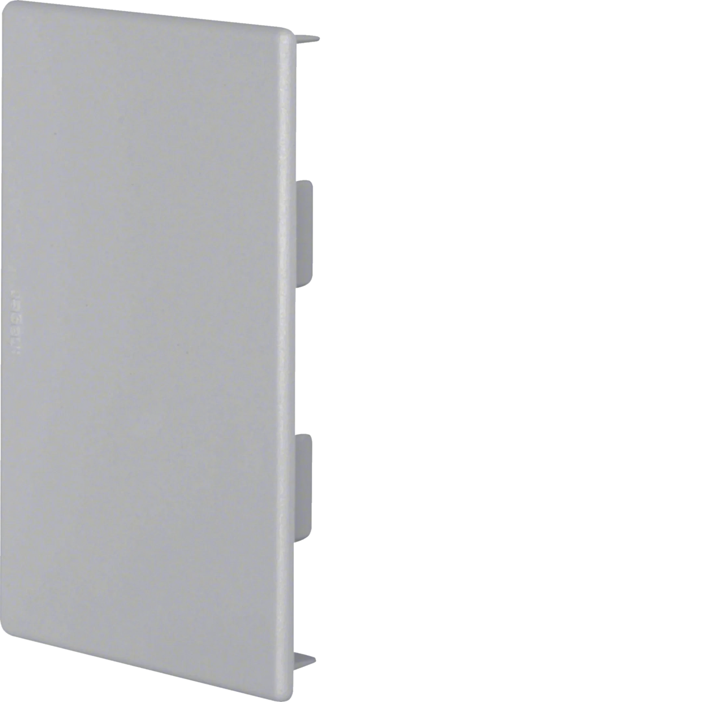 Endstück zu Brüstungskanal BR 85x130mm aus PVC in steingrau | Hager