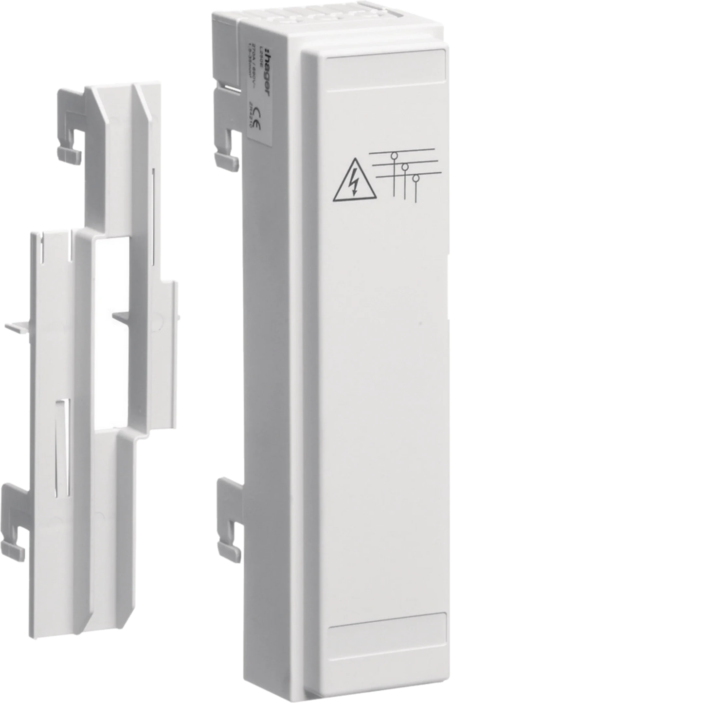 Anschlussmodul 54mm leer für Sammelschiene 60mm ohne Anschlussklemmen | Hager