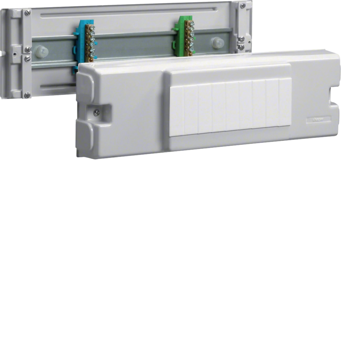 Automateneinbaueinheit 9PLE C-Profil ab 120mm Oberteilbreite lichtgrau | Hager