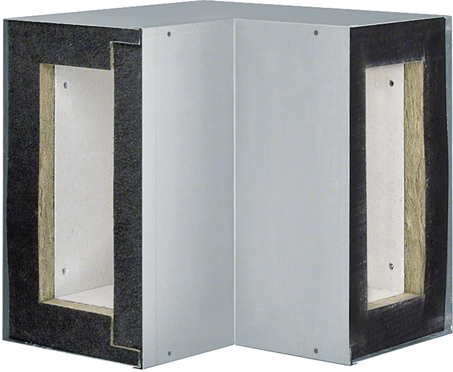 Inneneck zu Brandschutzkanal FWK 90 Funktionserhalt E90/E30 100x260mm verzinkt | Hager