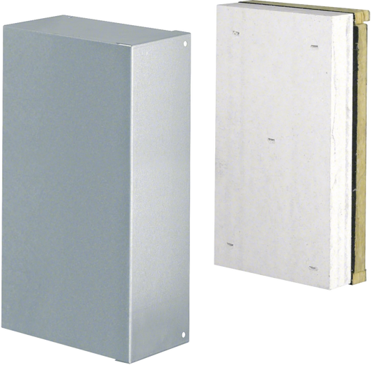 Endstück zu Brandschutzkanal FWK 90 Funktionserhalt E90/E30 100x260mm verzinkt | Hager