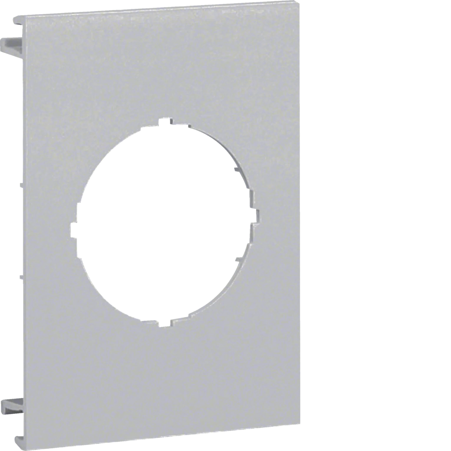 Blende 1-fach d=45mm für UP-Einsatz ohne Rahmen PVC BR Oberteil 100mm lichtgrau | Hager