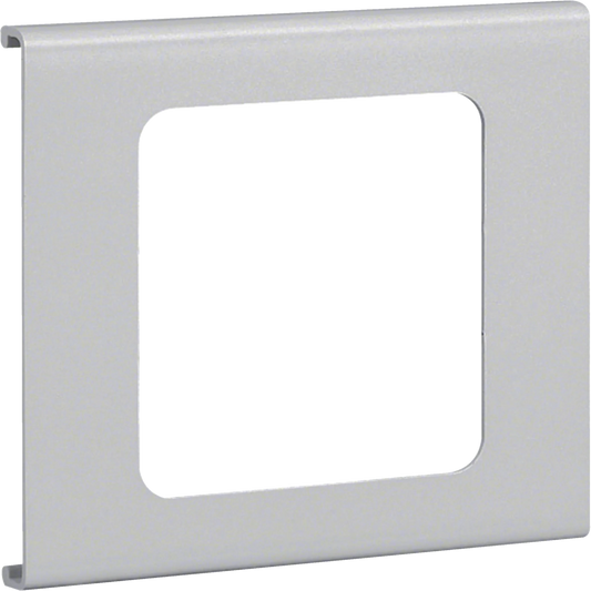 Blende 1-fach R7 für UP-Einsatz mit Rahmen PVC zu FB Oberteil 110mm lichtgrau | Hager