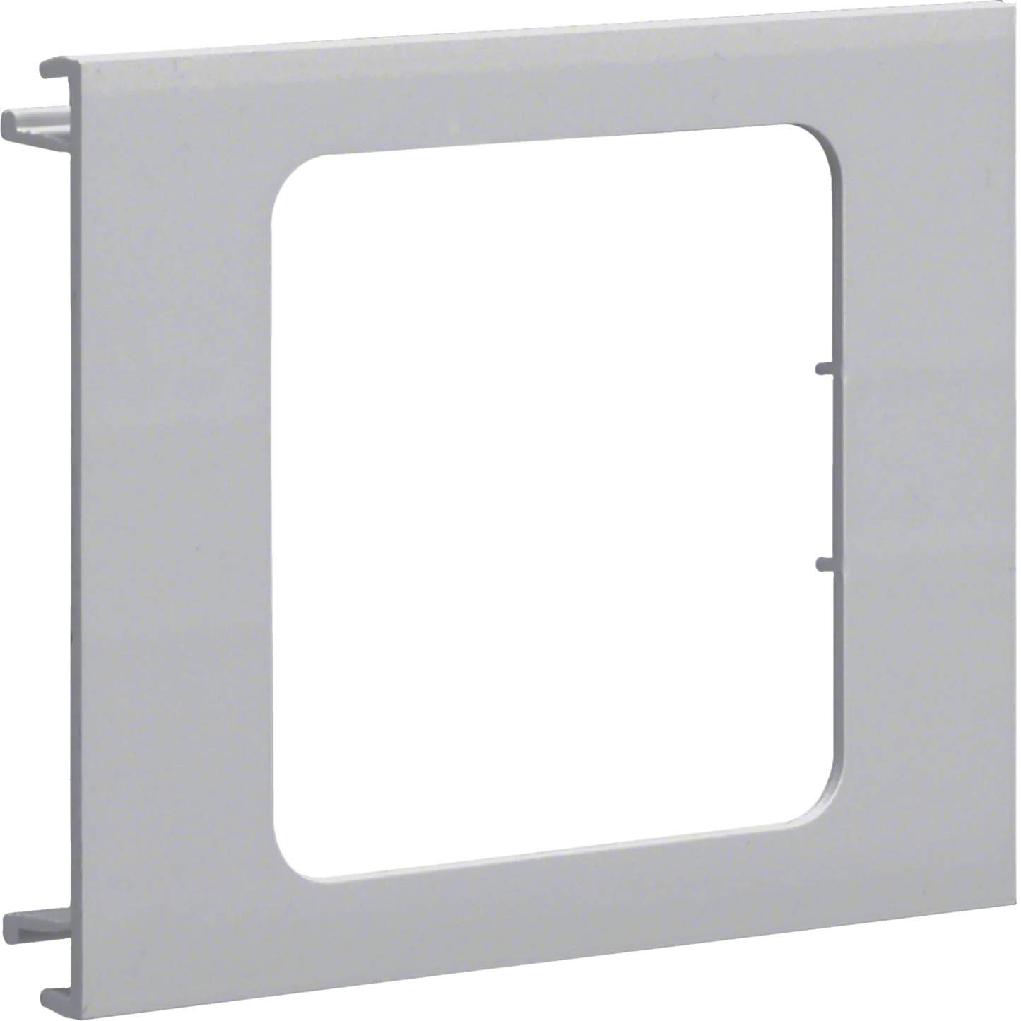 Blende 1-fach R7 für UP-Einsatz mit Rahmen PVC zu BR Oberteil 100mm lichtgrau | Hager