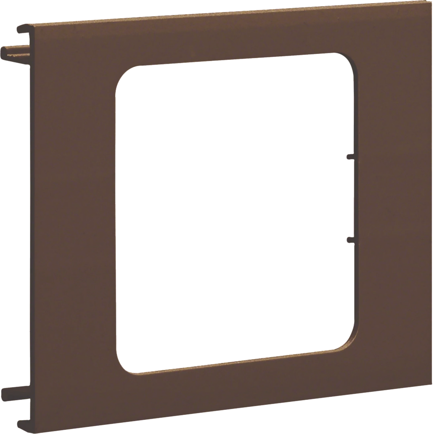 Blende 1-fach R7 für UP-Einsatz mit Rahmen PVC zu BR Oberteil 100mm braun | Hager