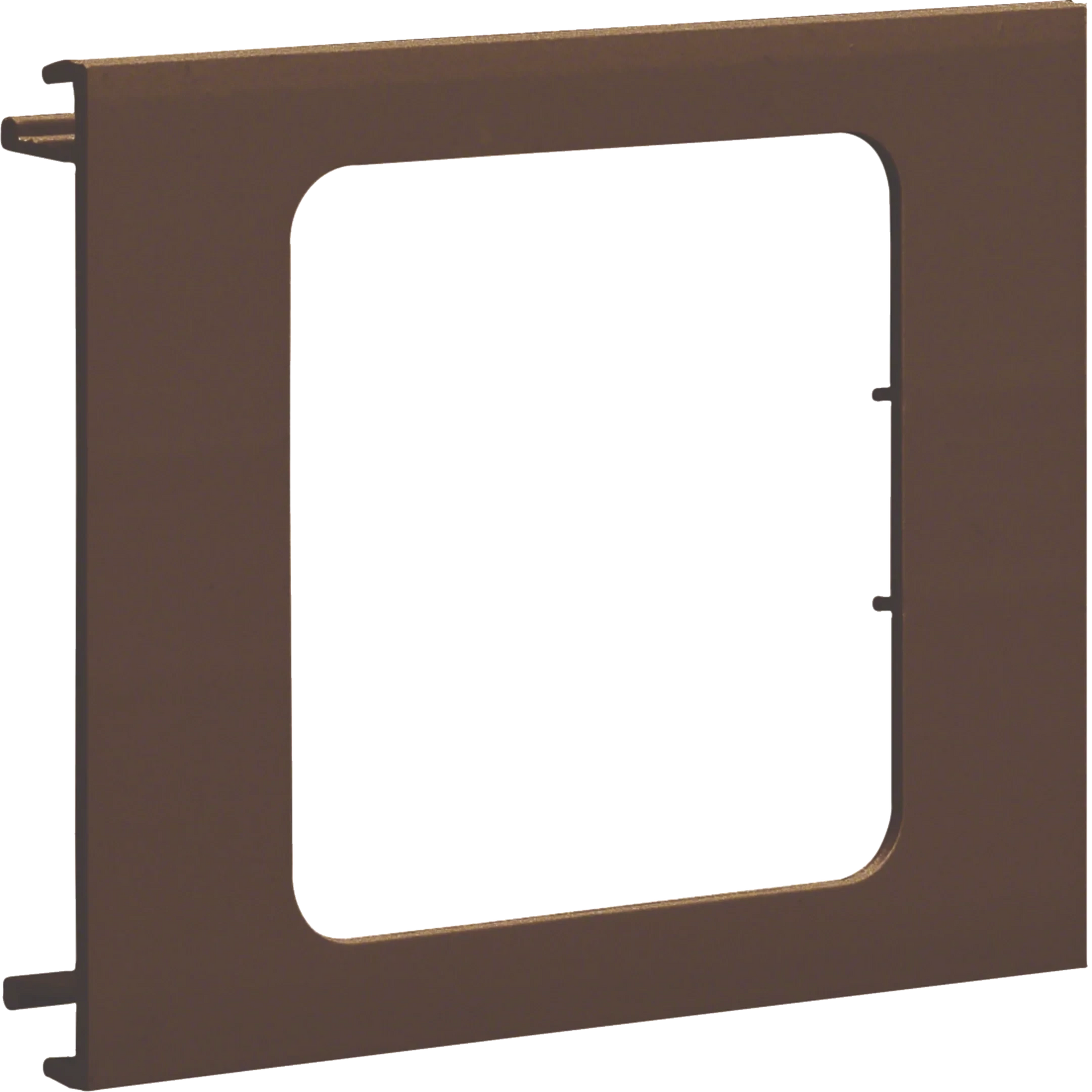 Blende 1-fach R7 für UP-Einsatz mit Rahmen PVC zu BR Oberteil 100mm braun | Hager
