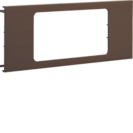 Blende 2-fach R7 für UP-Einsatz mit Rahmen PVC zu BR Oberteil 100mm braun | Hager