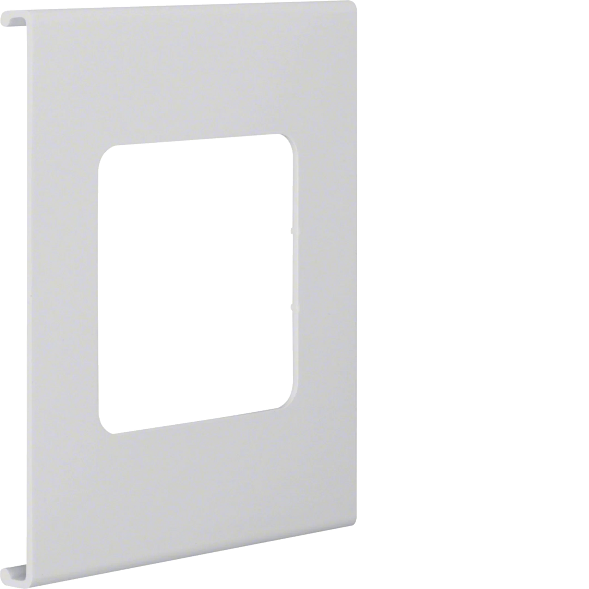Blende 1-fach R7 für UP-Einsatz mit Rahmen PVC zu FB Oberteil 150mm lichtgrau | Hager