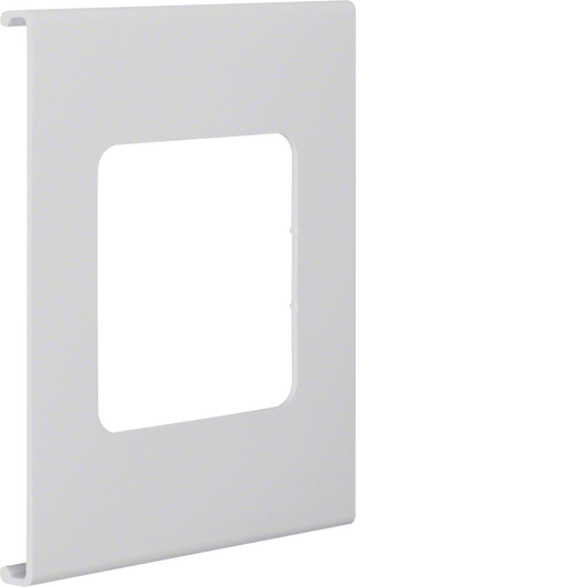 Blende 1-fach R7 für UP-Einsatz mit Rahmen PVC zu FB Oberteil 150mm lichtgrau | Hager