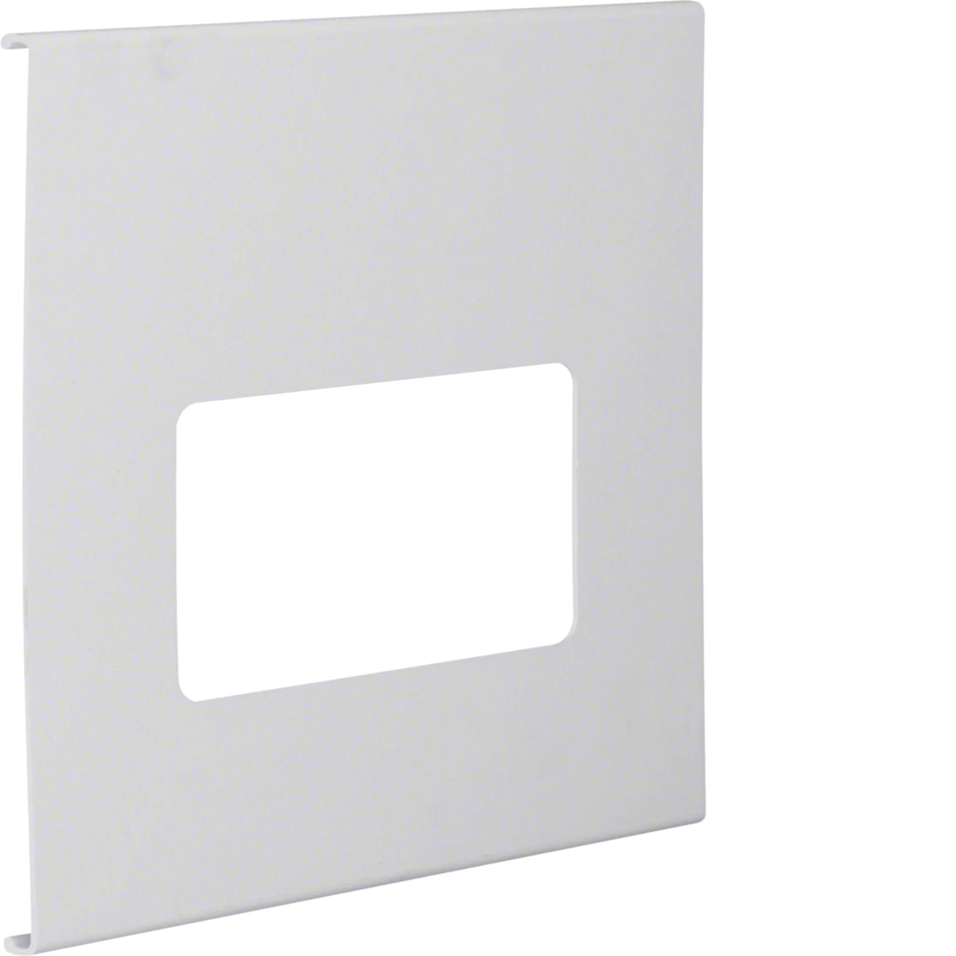 Blende 2-fach R7 für UP-Einsatz mit Rahmen PVC zu FB Oberteil 230mm lichtgrau | Hager